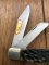 Puma Knife: Puma Stockman Folding Knife with Green Bone Handle