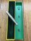 Puma Knife: Puma Rare Original 1977 Boxed 675 Stock Knife with Red Bone Handle