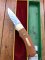 Puma Knife: Puma Original 1980 4 Star Folding Lock Blade Knife with Dark Orange Ivory Micarta Handle in Original Box & Warranty