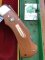 Puma Knife: Puma Original 1980 4 Star Folding Lock Blade Knife with Dark Orange Ivory Micarta Handle in Original Box & Warranty