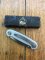 Puma Knife: Puma 2003 Medium OVAL Stag Slab Linerlock Folding Knife in original box