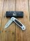 Puma Knife: Puma 2002 Handic Brushed Silver & Stag Slab Linerlock Folding Knife