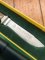 Puma Knife: Puma 1985 Jagdnicker Knife with Stag Handle & Green & Yellow Box #41582