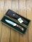 Puma Knife: Puma Original 1988 4 Star Fixed Blade Knife with Jacaranda Handle in Original Wooden Box #22881