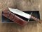 J & V Adventure Big Bowie Knife with Cocobolo Bamboo Effect Handle