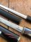 Herbertz German made Twin miniature Samurai Swords in wooden scabbards