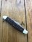 Case USA Knife: Circa 2010 Model 63087 Small/Medium Size 3 Blade Stockman Knife with Brown Jigged Bone Delrin Handle  Folding Knife