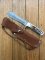 SOS Damascus *PUMA White Hunter* Knife with Sambar Deer Antler Handle & Leather Sheath
