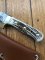 SOS Damascus *PUMA White Hunter* Knife with Sambar Deer Antler Handle & Leather Sheath