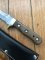 SOS Damascus *PUMA White Hunter* Knife with Walnut Hard Wood Handle & Leather Sheath