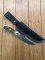 SOS Damascus *PUMA Companion* Knife with Sambar Deer Antler Handle & Leather Sheath