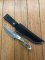 SOS Damascus *PUMA Companion* Knife with Sambar Deer Antler Handle & Leather Sheath
