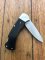 Puma Knife: Puma Original 1991 4 Star Folding Lock Blade Knife with Black Ebony Micarta Handle #24091
