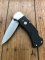 Puma Knife: Puma Original 1991 4 Star Folding Lock Blade Knife with Black Ebony Micarta Handle #24091