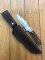 Puma Knife: Puma Hunters Companion with Stag Handle & Custom leather sheath