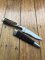 German Knife: 1980's Jagdnicker Knife with Stag Handle & Sheath