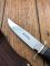 Puma Knife: Puma 1950-60's 6305 SPORTMESSER Knife with Leather Handle & Original Sheath