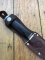 Puma Knife: Puma 1960's 6305 SPORTMESSER Knife with Leather Handle & Original Sheath