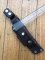 SOS Knife Sheath: LS1 Dark Brown Slip-In Leather Knife Sheath - 5.5"- 6.5" Blade