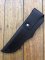 SOS Knife Sheath: LS2 Dark Brown Slip-In Molded Leather Knife Sheath - 5"- 6" Blade