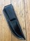 SOS Knife Sheath: LS6 Black Gloss Slip-In Molded Leather Knife Sheath - 5"- 5.5" Blade