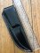 SOS Knife Sheath: LS6 Black Gloss Slip-In Molded Leather Knife Sheath - 5"- 5.5" Blade