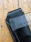 SOS Knife Sheath: LS6 Black Gloss Slip-In Molded Leather Knife Sheath - 5"- 5.5" Blade