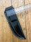 SOS Knife Sheath: LS6 Black Gloss Slip-In Molded Leather Knife Sheath - 5"- 5.5" Blade