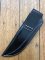 SOS Knife Sheath: LS6 Black Gloss Slip-In Molded Leather Knife Sheath - 5"- 5.5" Blade