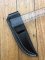 SOS Knife Sheath: LS6 Dark Brown Slip-In Molded Leather Knife Sheath - 5"- 5.5" Blade