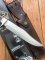 Puma Knife: Puma 2018 Model Bowie Handmade Knife with Stag Antler Handle & Lanyard