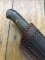 Handmade Steak/Skinning Knife with Rosewood Handle and Custom Sheath