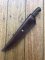 Handmade Steak/Skinning Knife with Rosewood Handle and Custom Sheath