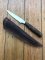 Handmade Steak/Skinning Knife with Rosewood Handle and Custom Sheath