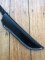 SOS Knife Sheath: LS1 Black Slip-In Leather Knife Sheath - 4"- 5" Blade