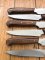 SOS Knife: 6 Piece Custom Made Rose Wood Handle Steak Knife set.