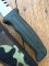 Buck Knife: Buck 639 Field Mate - Part Serrated Survival Knife with Green Rubber Handle & Camo Sheath
