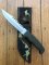 Buck Knife: Buck 639 Field Mate - Part Serrated Survival Knife with Green Rubber Handle & Camo Sheath