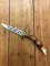 German 1950's Mini Knife with Game Scene & Carved Resin Handle
