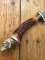 German 1950's Mini Knife with EICHENLAUB Branded Blade & Carved Resin Handle
