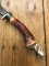 German 1950's Mini Knife with EICHENLAUB Branded Blade & Carved Resin Handle