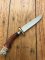 German 1950's Mini Knife with Coat of Arms Scene & Carved Resin Handle