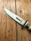German 1950's Mini Knife with MAMICOSO Branded Blade & Carved Resin Handle