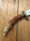 German 1950's Mini Knife with Game Scene & Carved Resin Handle