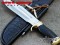 Down Under Knives: Down Under Special 1095 Steel Outback Eclipse Big Bowie Knife with Black Sheath