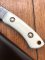 SOS Damascus *PUMA SkinMaster* Knife with Bone Handle & Leather Sheath
