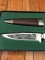 Widder Knife: Widder Solingen Jadgnicker Knife Mountain Goat Scene with Hunter with Sheath and Display Box
