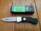 Puma Knife: Puma 4 Star Mini Folding Lock Knife with Black Buffalo Horn Handle