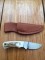 Puma Knife: Puma Mini Skinmaster with Stag Handle and Leather Sheath