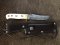 SOS Damascus *PUMA Skinner* Knife with Bone Handle & Leather Sheath